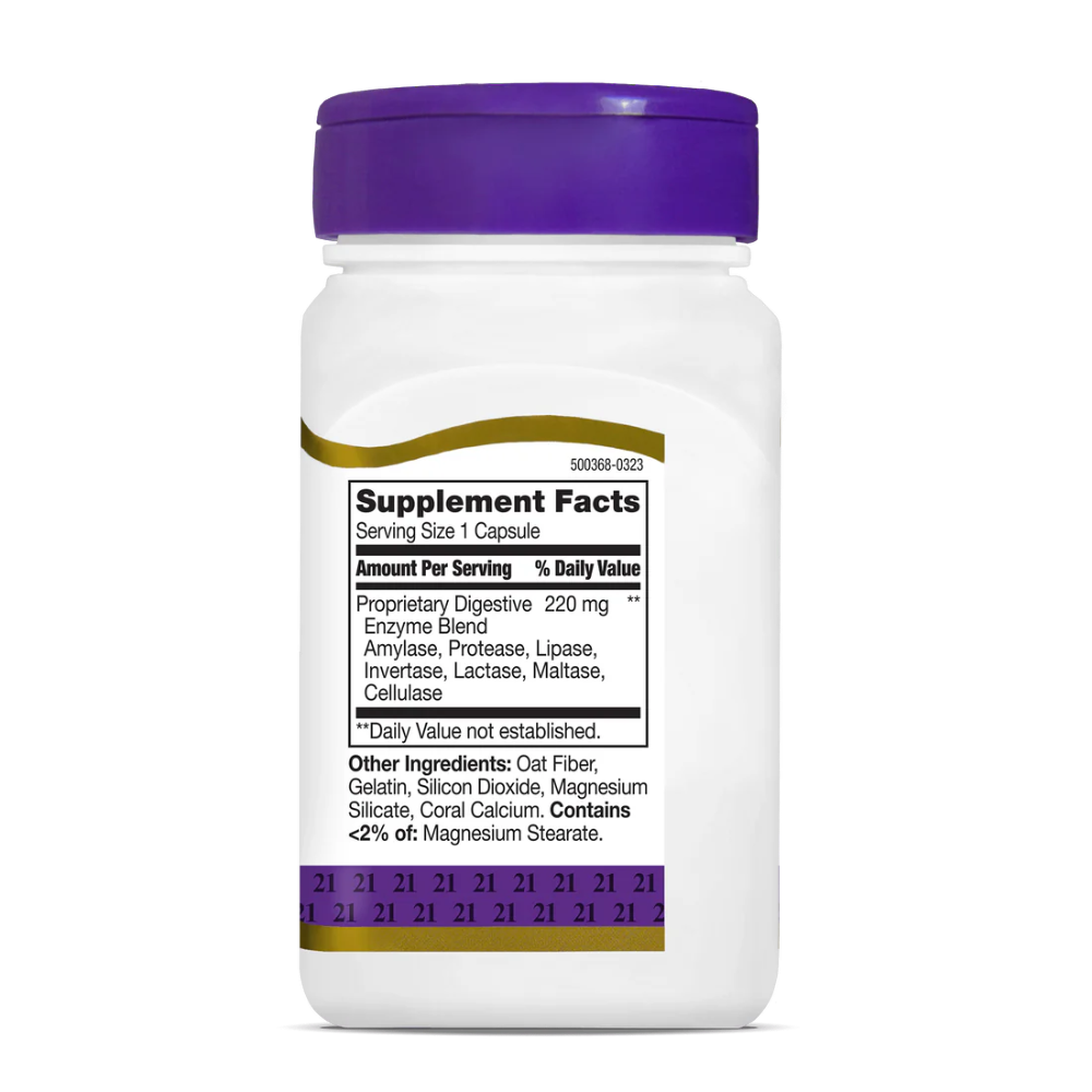 21st Century, Digestive Enzymes, 60 Capsules, 60 Servings