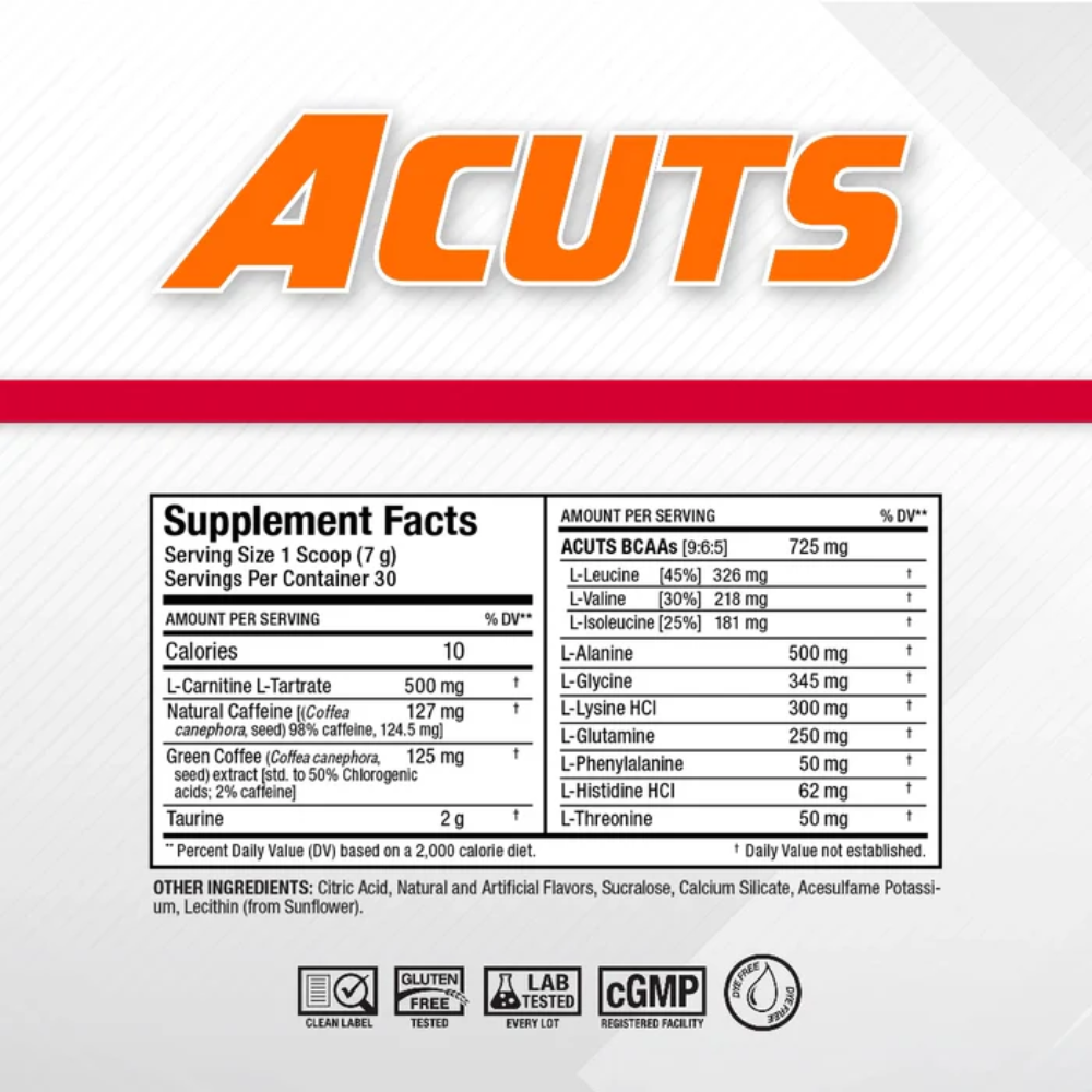 Allmax Nutrition, ACuts Amino-Charged Energy Drink, 210g, 30 Servings
