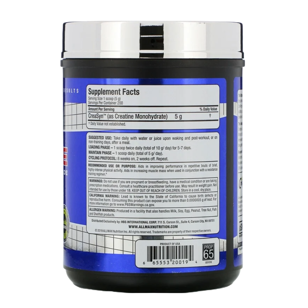 Allmax Nutrition, Creatine Monohydrate, 400G, 80 Servings