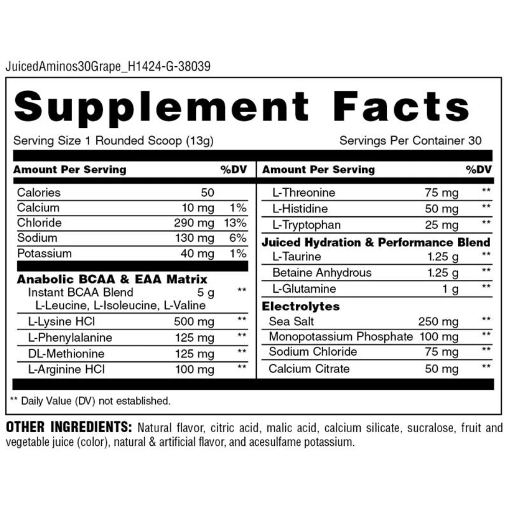 Animal, Juiced Aminos, 375, 30 Servings