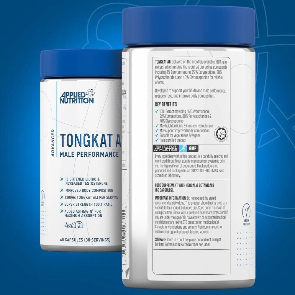 Applied Nutrition, TONGKAT ALI, Male Performance, 60 Capsules, 30 Servings