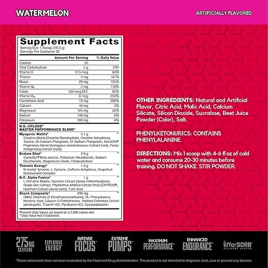 BSN, NO-XPLODE, 555G, 30 Servings