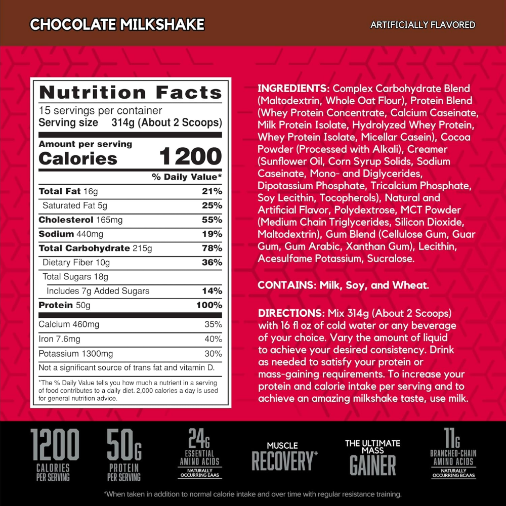 BSN, TRUE-MASS 1200, 4.71kg, 15 Servings