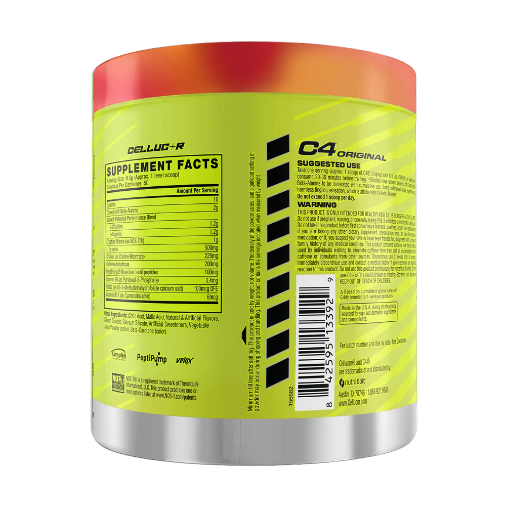 Cellucor, C4 Original Pre-Workout, 470g, 50 Servings