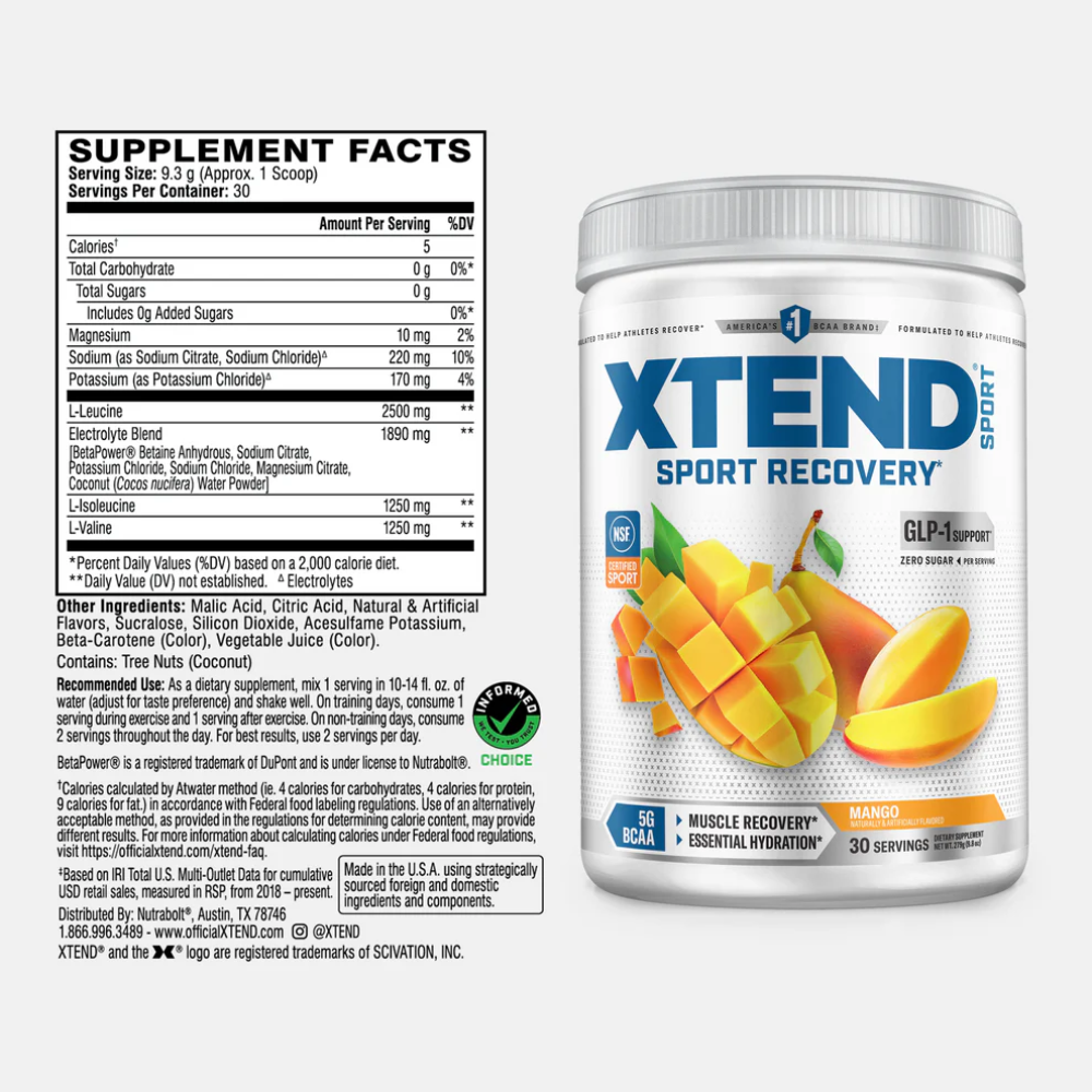 Cellucor, XTEND Sport BCAA, 345g, 30 Servings