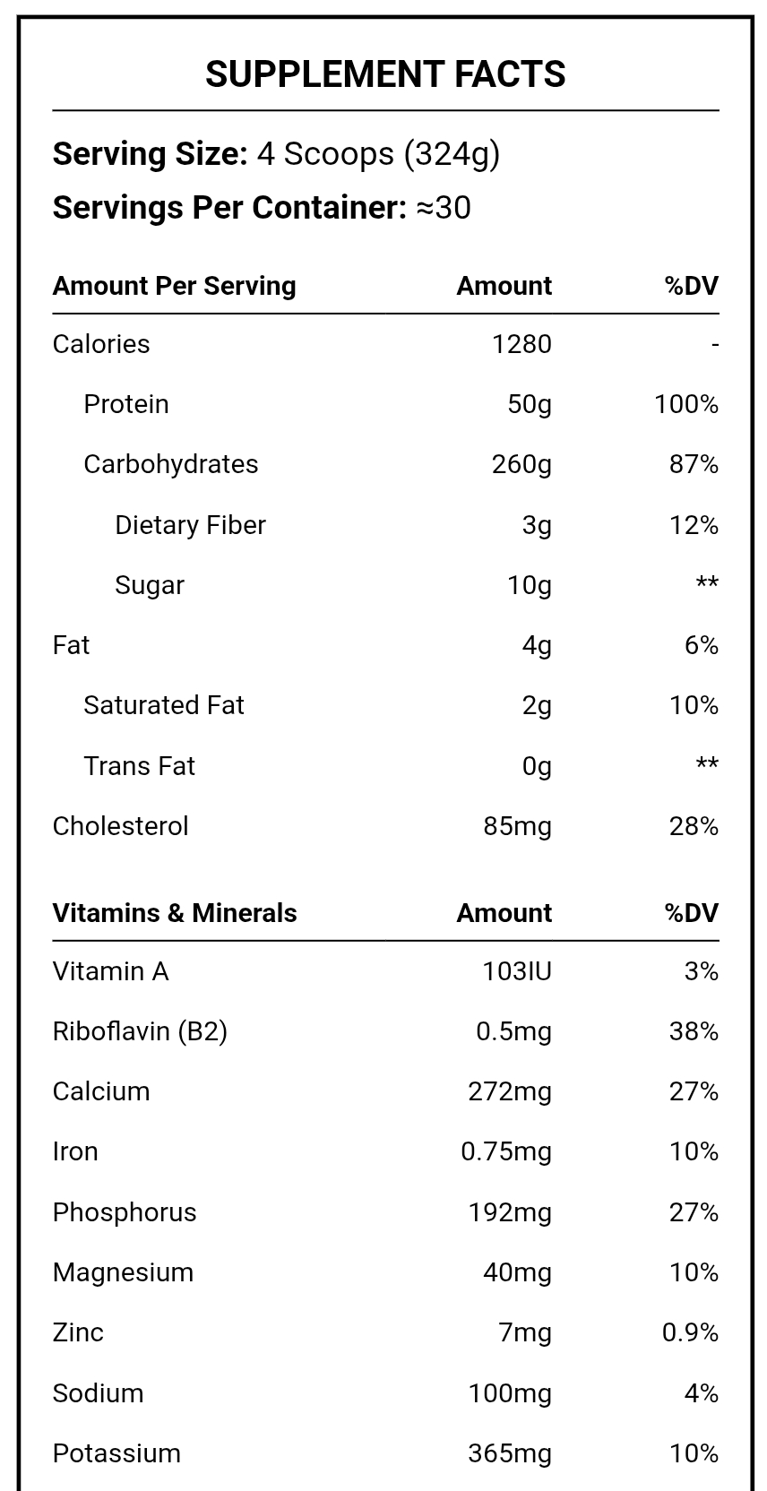 Challenger Nutrition, Thunder Gain, 10Kg, 30 Servings
