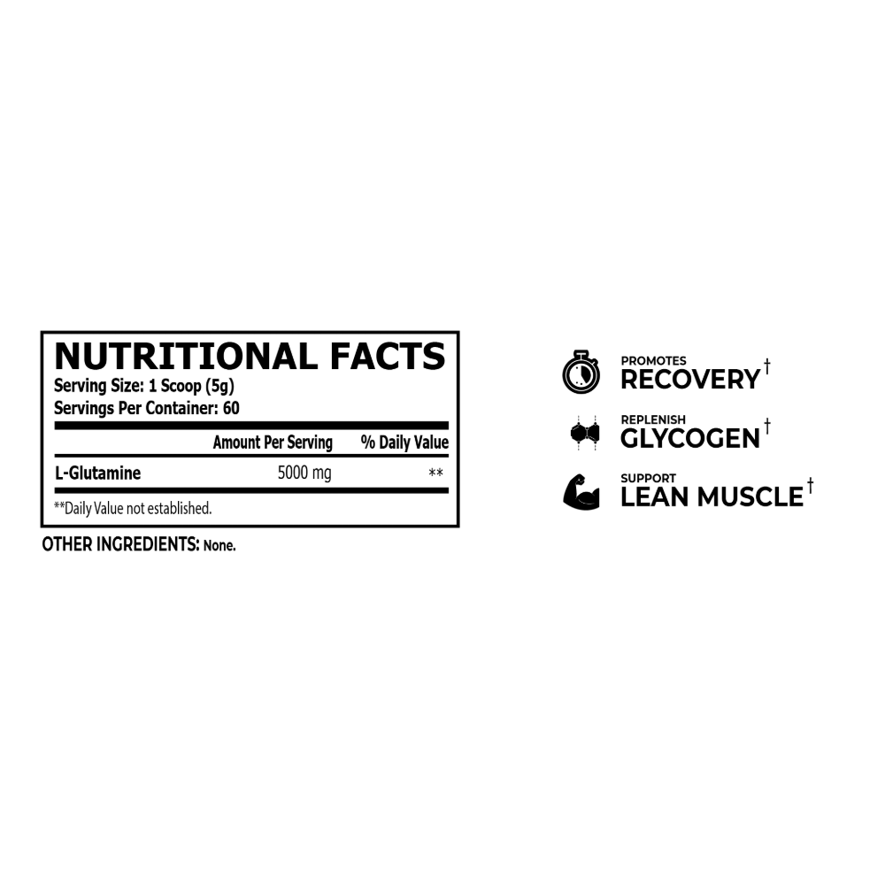 Core Champs, Glutamine, 300g, 60 Servings
