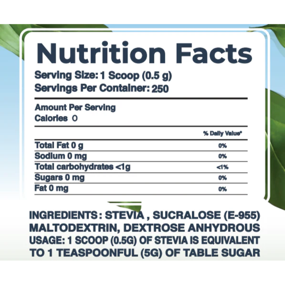 DR.Mohamed Mahmoud, Stevia, 125g, 250 Servings