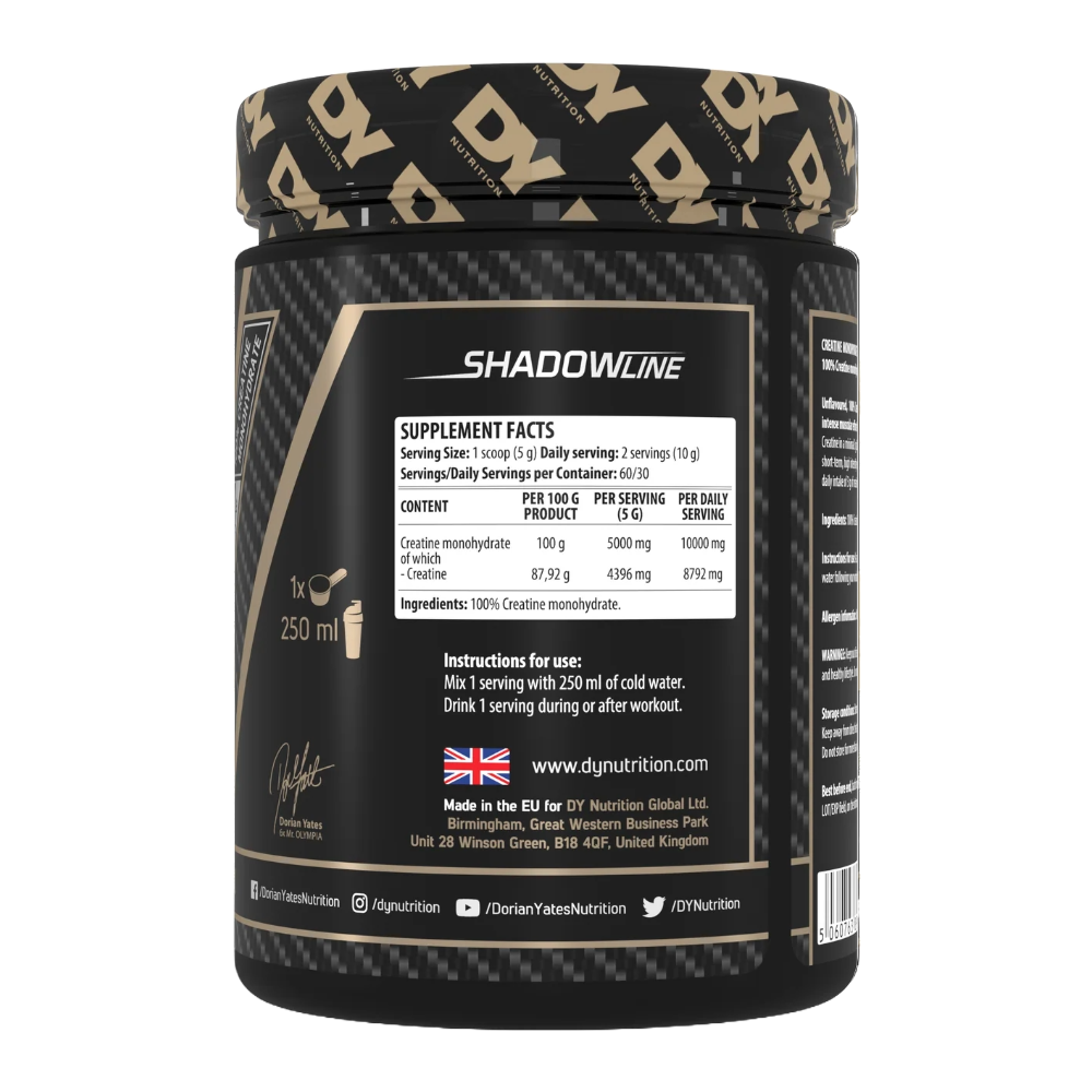 Dy Nutrition, Creatine Monohydrate, 300g, 60 Serving