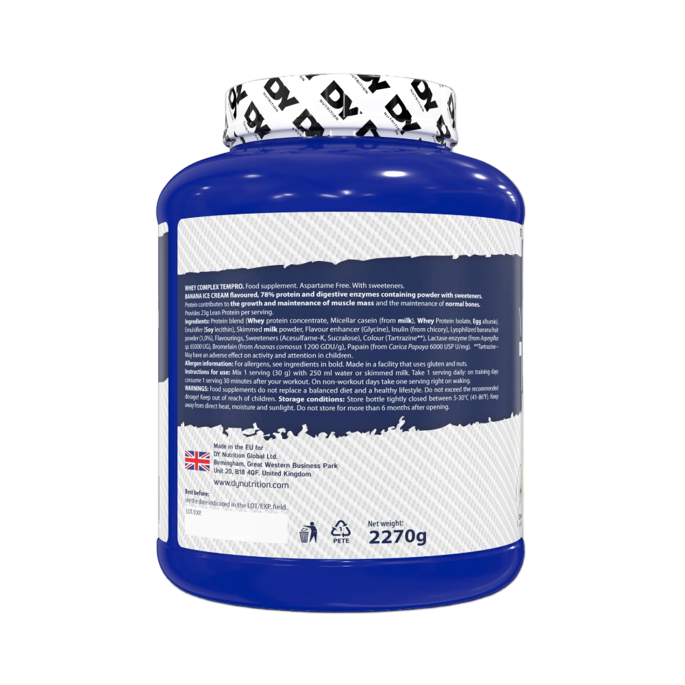 DY Nutrition, WHEY COMPLEX TEMPRO, 2.27kg, 75 Servings
