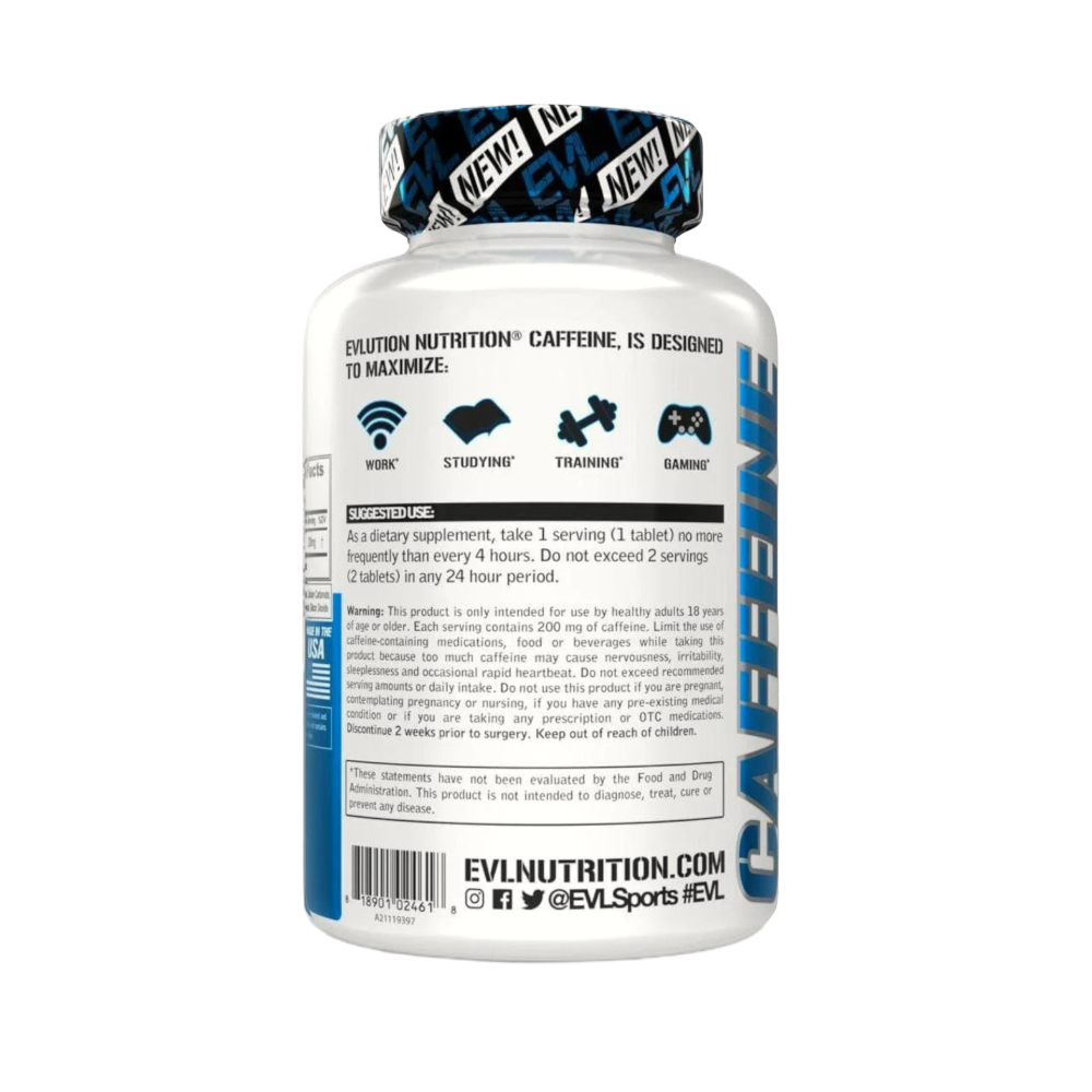 EVL, Caffeine, 100 Tablets, 100 Servings