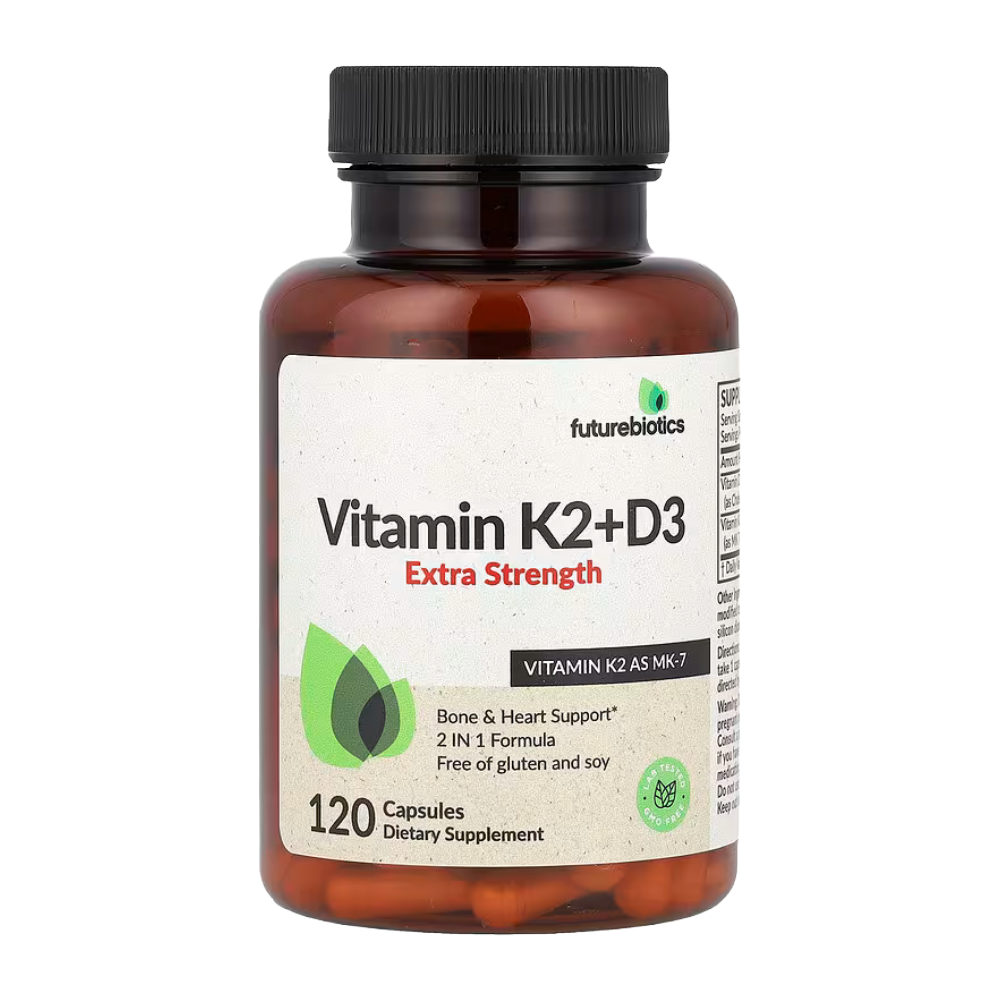 Futurebiotics, Vitamin K2 + D3, Extra Strength, 120 Capsules, 120 Servings
