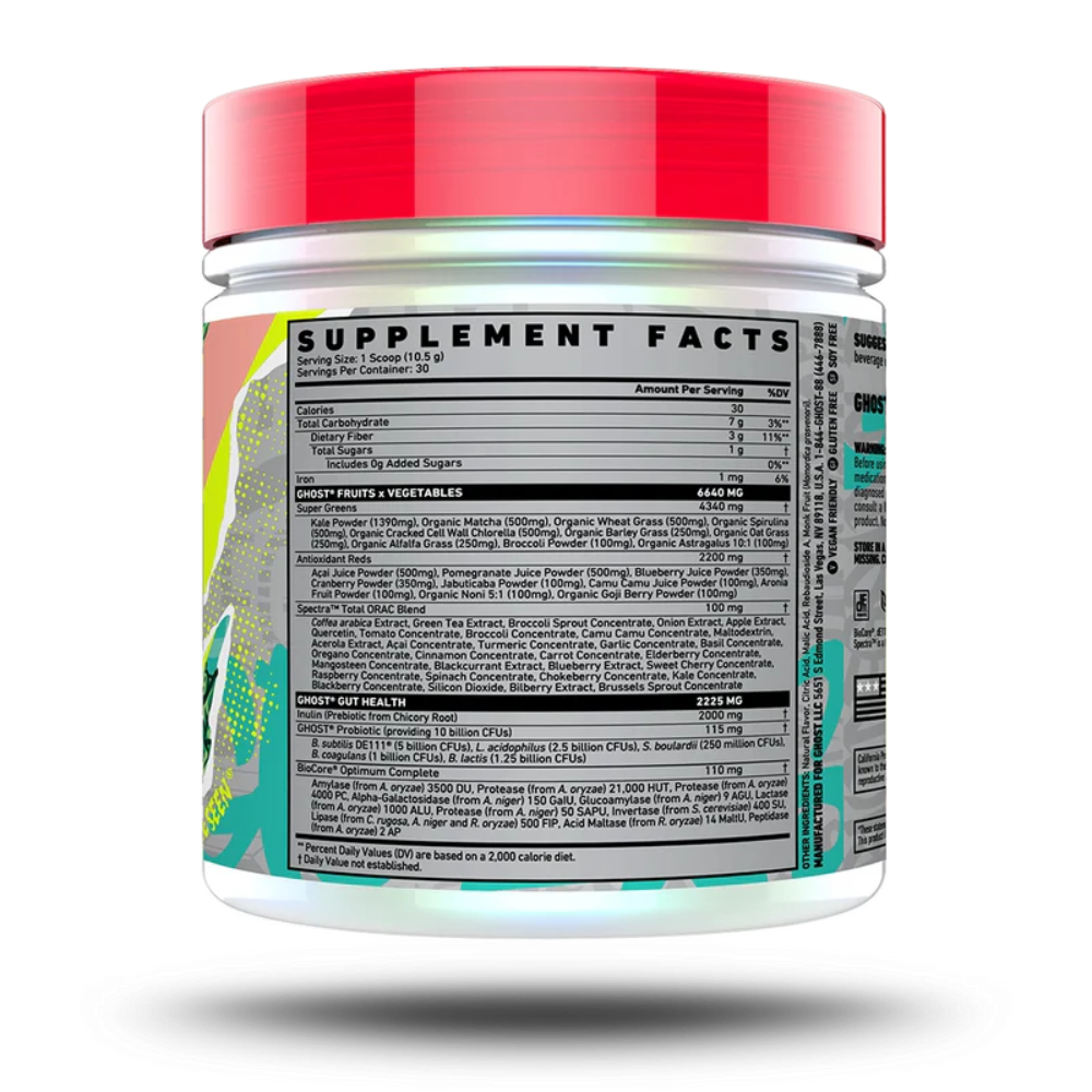 GHOST LIFESTYLE, GHOST GREENS, 360g, 30 Servings
