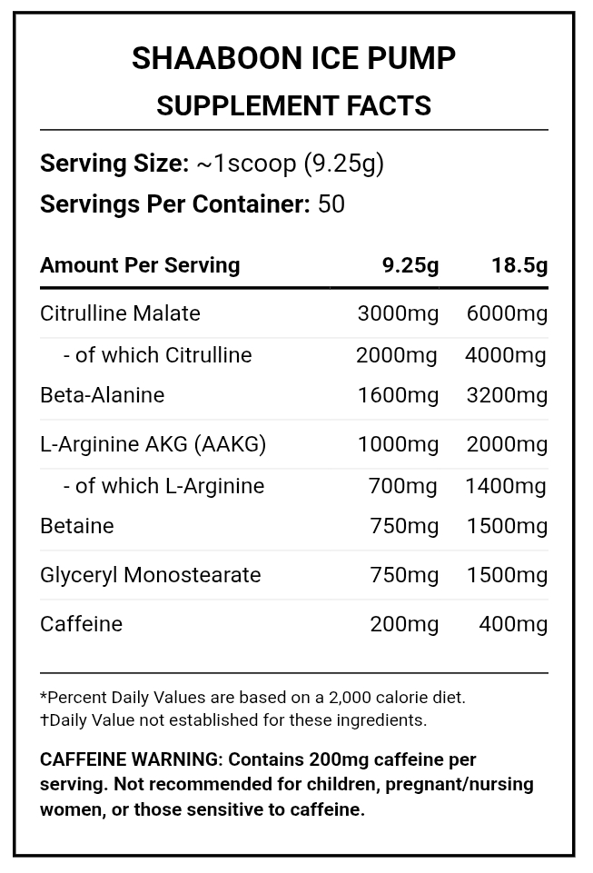 Kevin Levrone, Shaaboom Ice Pump, 463g, 50 Servings