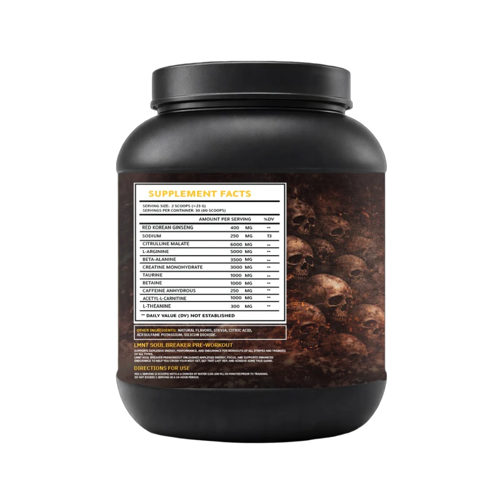 Lmnt Labs, Soul Breaker Pre-Workout, 690g, 30 Servings