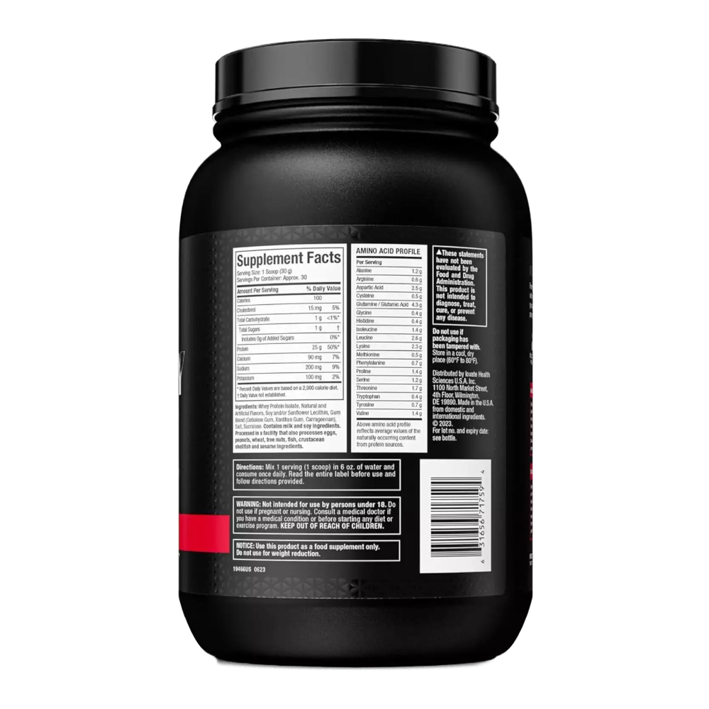 MuscleTech, IsoWhey, 900g, 30 Serving