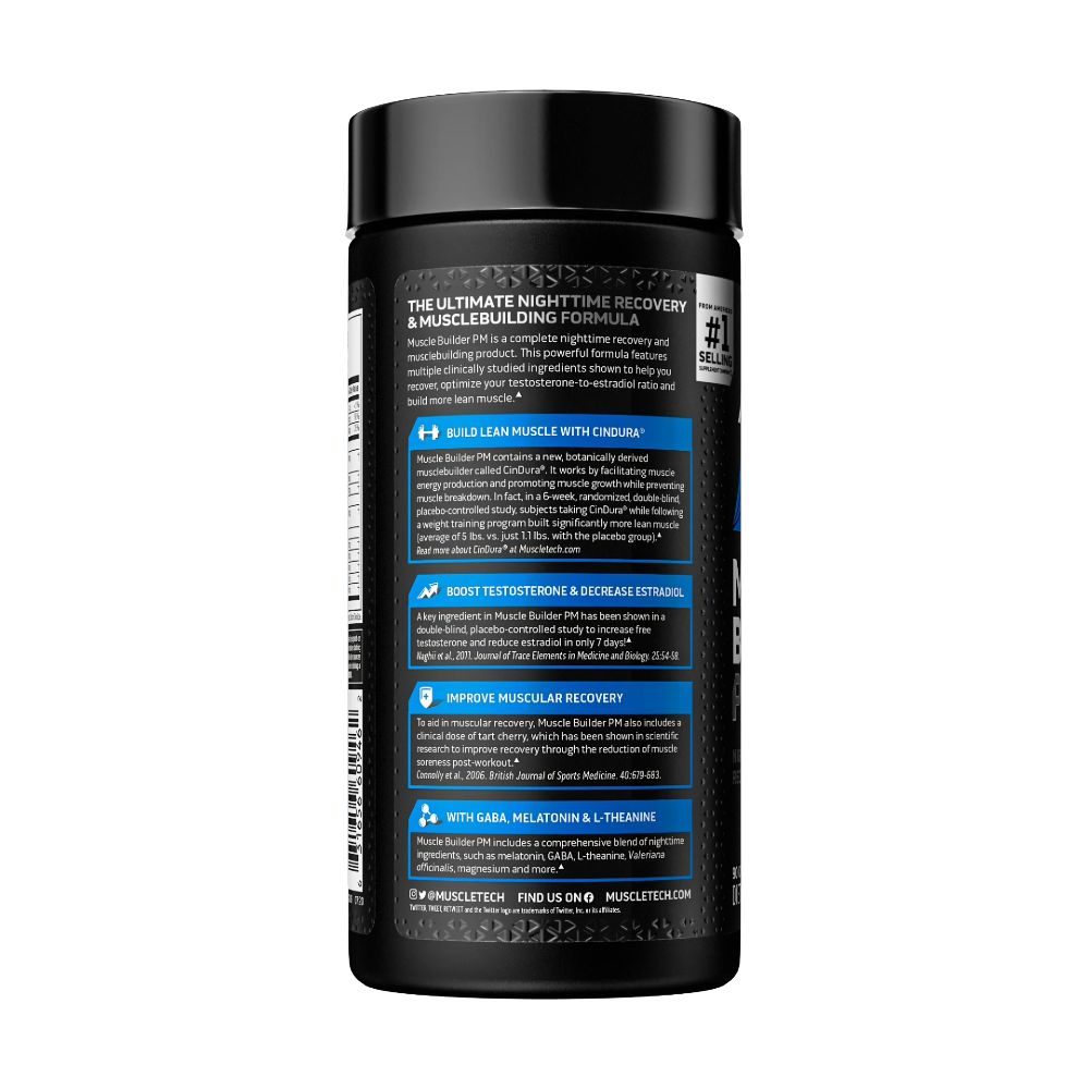 MuscleTech, Muscle Builder PM, 90 Capsules, 30 Servings