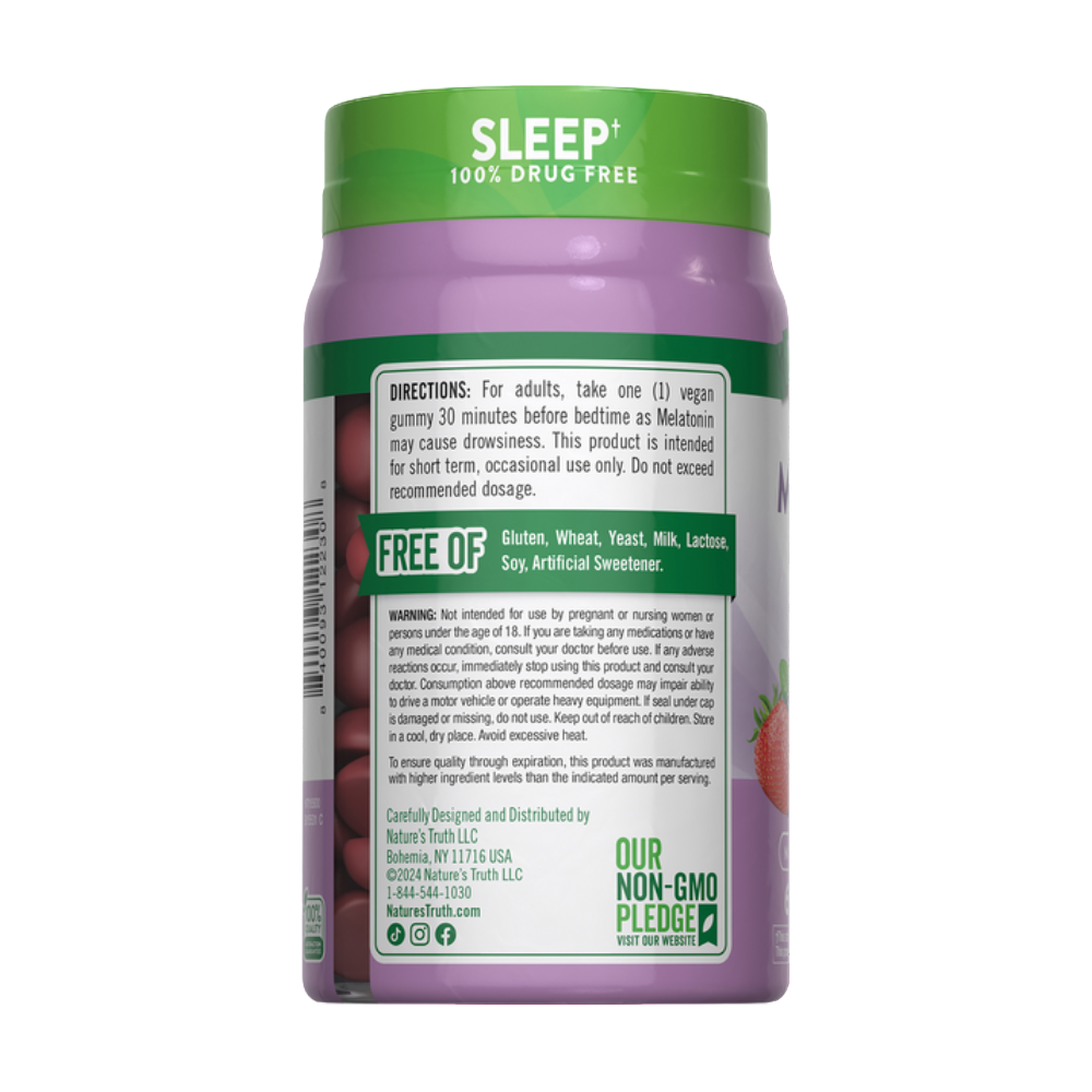 NATURE’S TRUTH, Melatonin Gummies , 5mg, 60 Gummies, 60 Servings