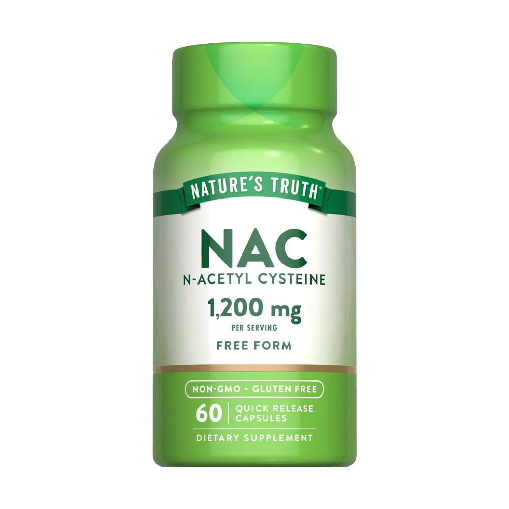 NATURE’S TRUTH, NAC, N-Acetyl Cysteine, 1200mg, 60 Quick Release, 30 Servings