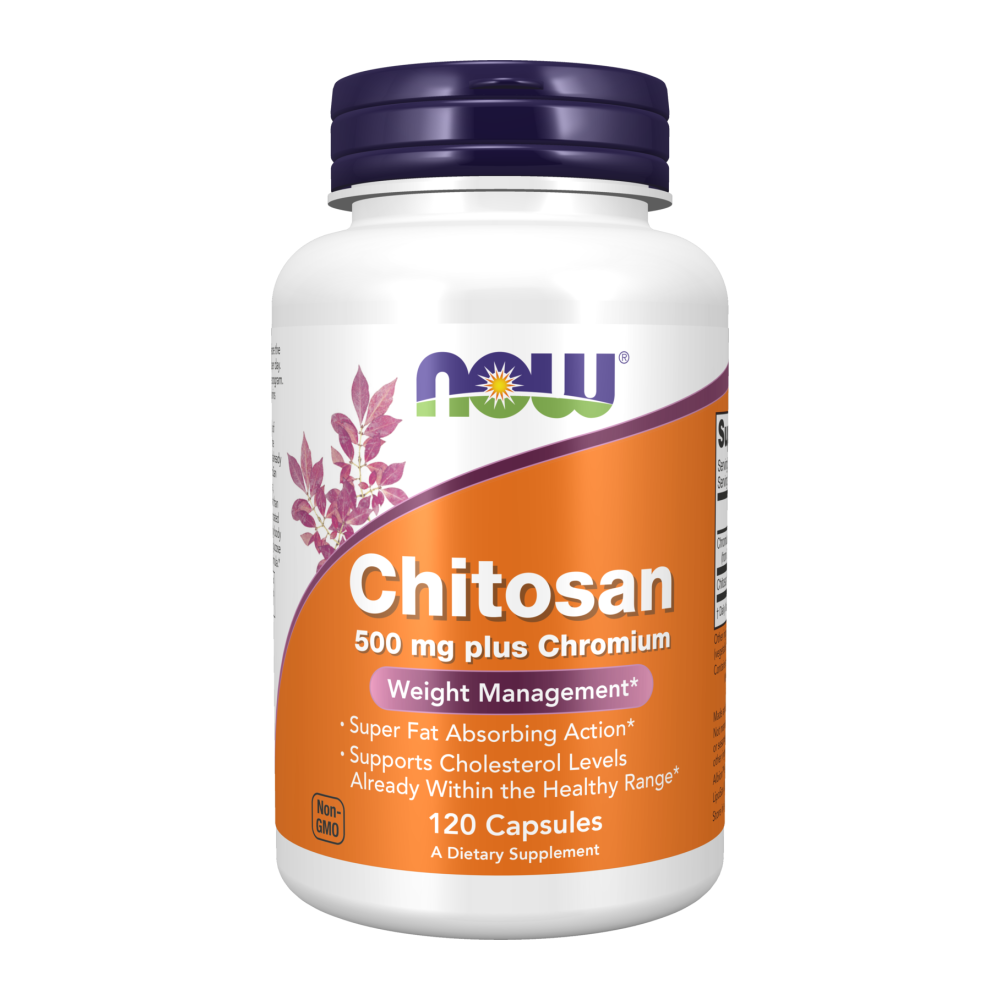 NOW Foods, Chitosan 500 mg plus Chromium, 120 Capsules, 40 Servings