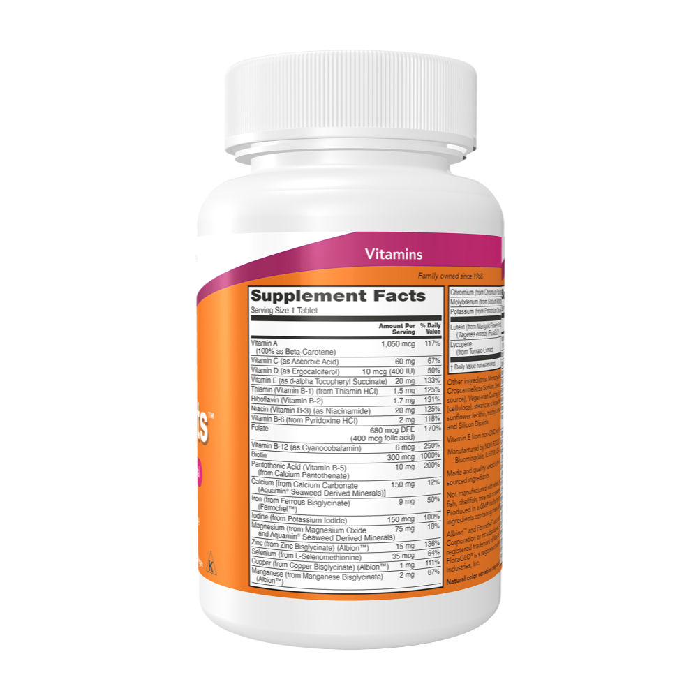 NOW Foods, Daily Vits, 100 Tablets, 100 Servings