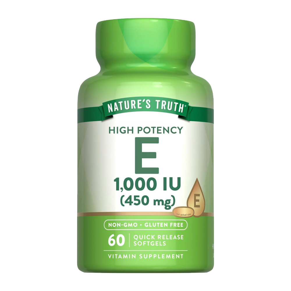 Nature's Truth, High Potency Vitamin E, 450 mg (1,000 IU), 60 Quick Release Softgels, 60 Servings