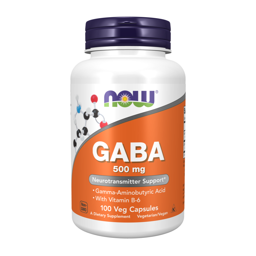 Now Foods, GABA, 500 mg, 100 Capsules, 100 Servings
