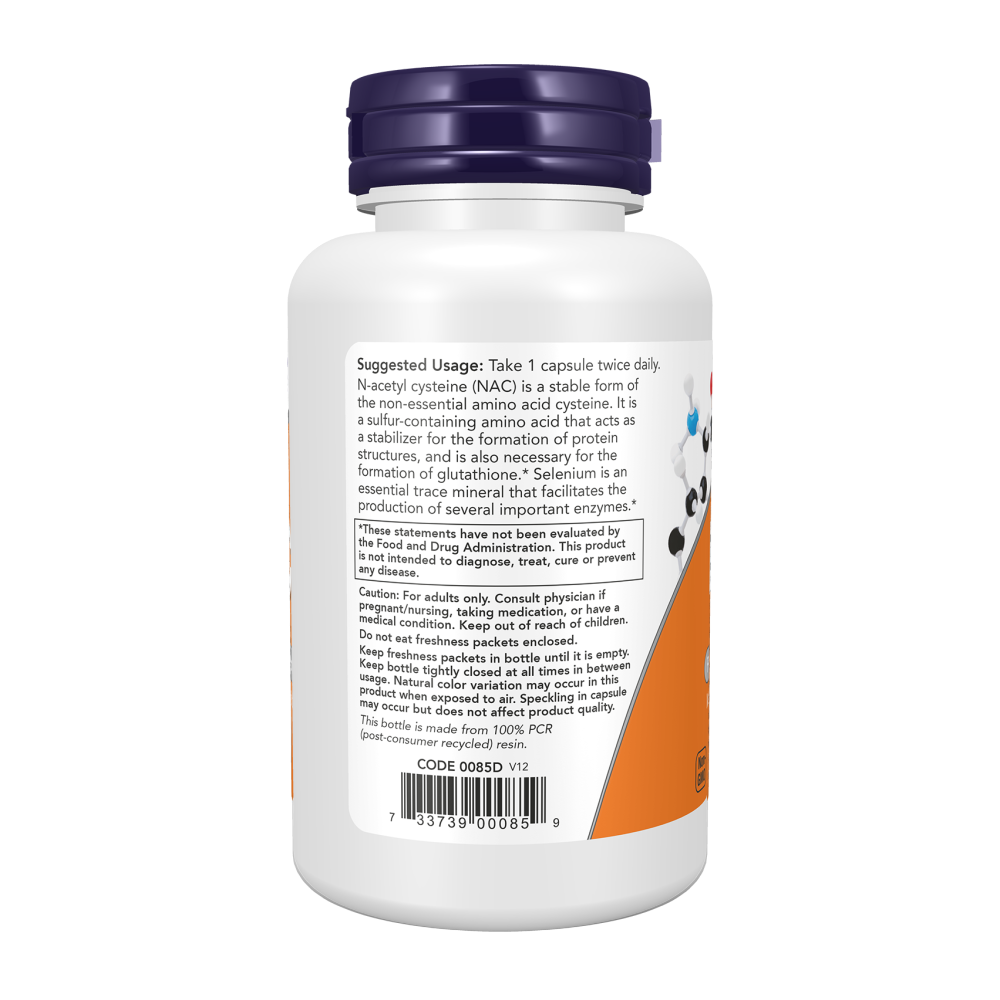 Now Foods, NAC, 600mg, 100 Capsules, 100 Servings