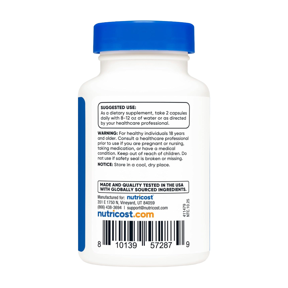 Nutricost, Berberine as Berberine HCI, 1200mg, 60 Capsules, 30 Servings