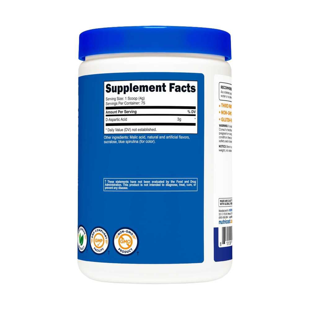 Nutricost, D-Aspartic Acid (DAA), 300G, 75 Servings