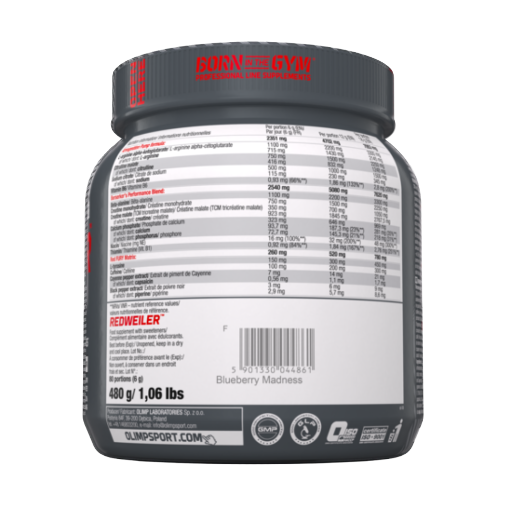 Olimp, Redweiler, 480g, 80 Servings