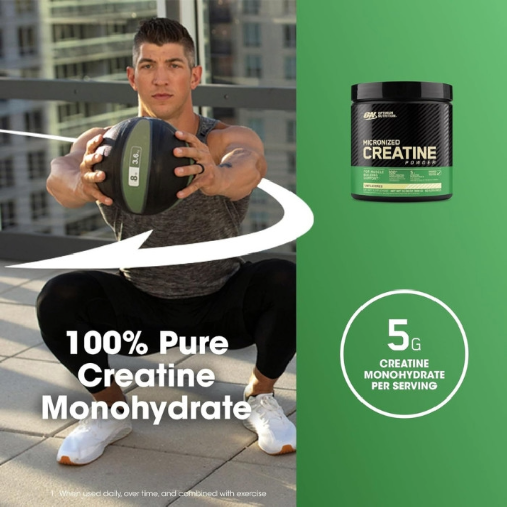 Optimum Nutrition, Micronized Creatine, 300g, 60 Servings
