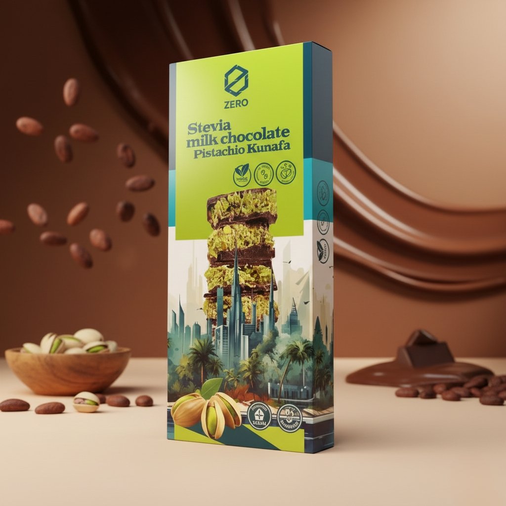 Zero Dubai Milk Chocolate with Pistachio & Kunafa - 100g