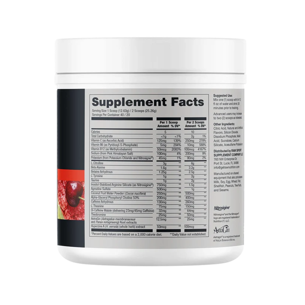 Raw Nutrition, Thavage Pre-Workout, 505g, 40/20 Servings