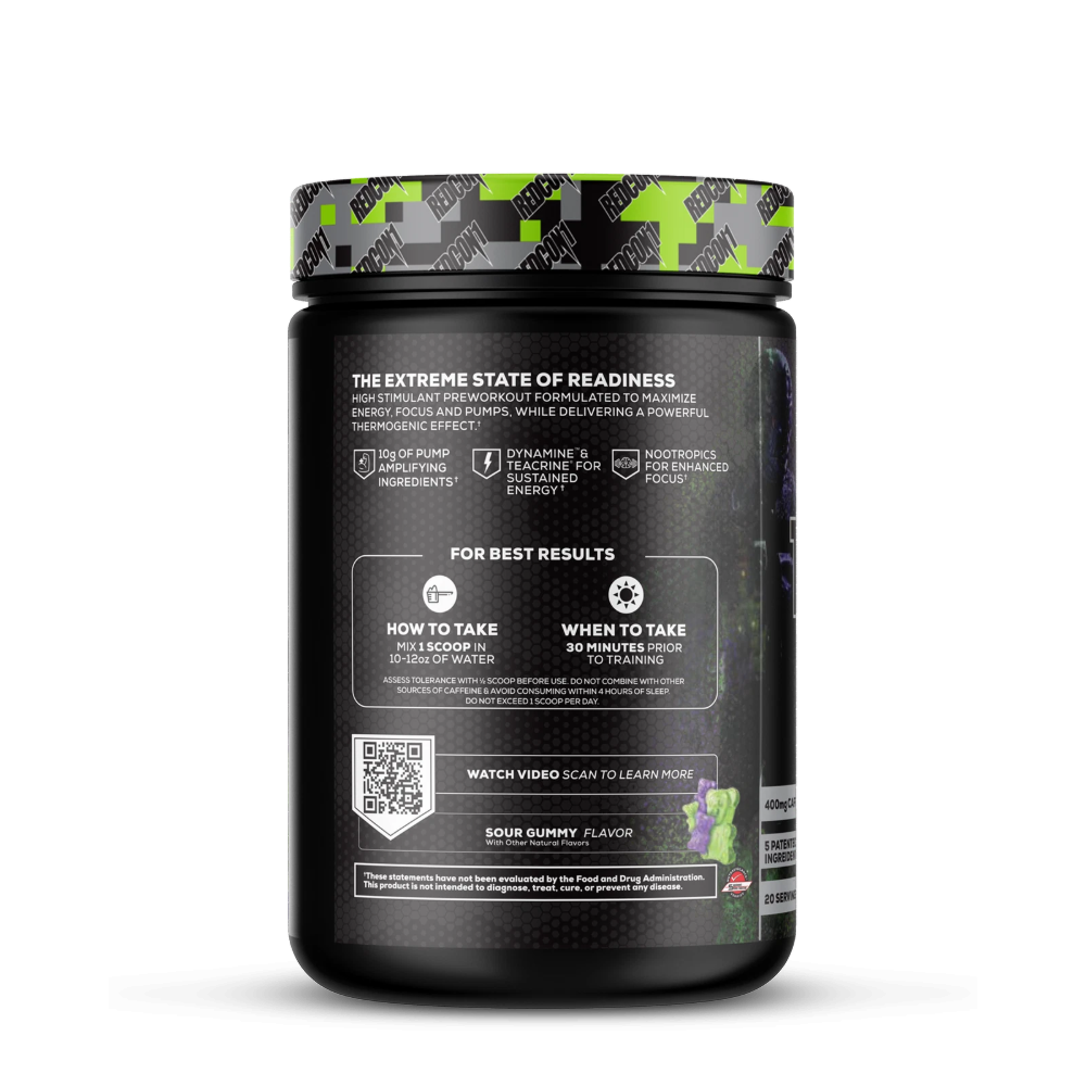 Redcon1, Total War x Black Ops Pre-workout, 385G, 40 Serving