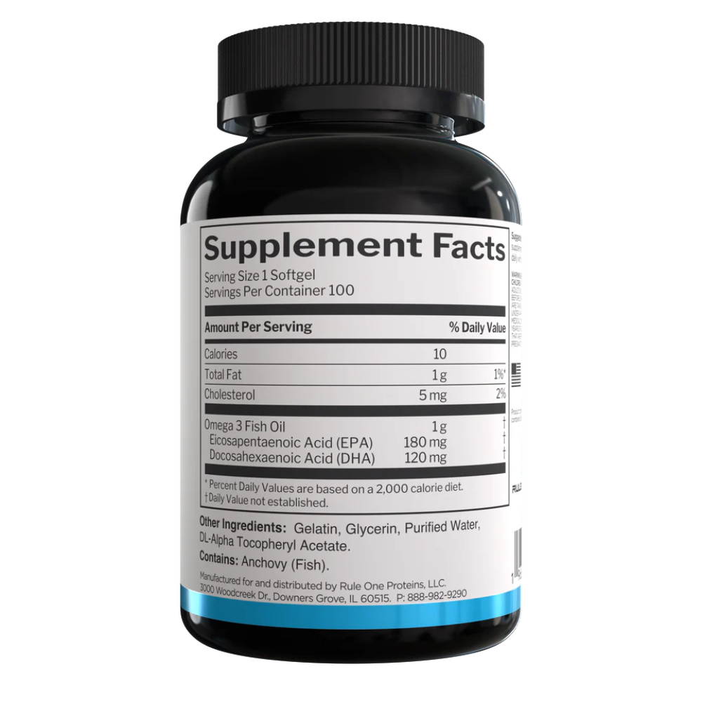 Rule One, Fish Oil, 100 Softgels, 100 Servings