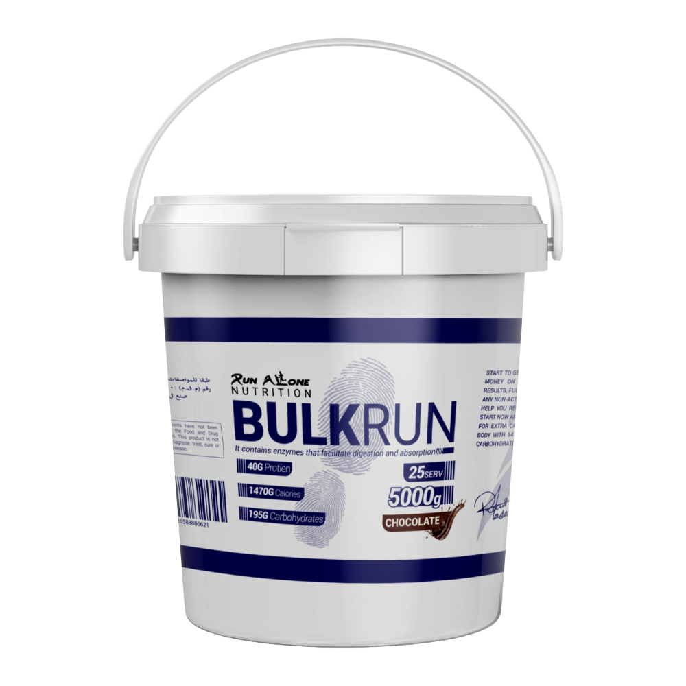 Run Alone Nutrition, Bulk Mass Gainer, 5kg, 25 Servings
