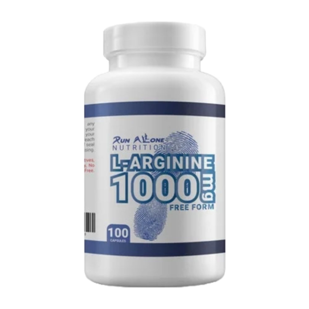 Run Alone Nutrition, L- Arginine, 1000Mg, 100 Capsules, 100 Serving
