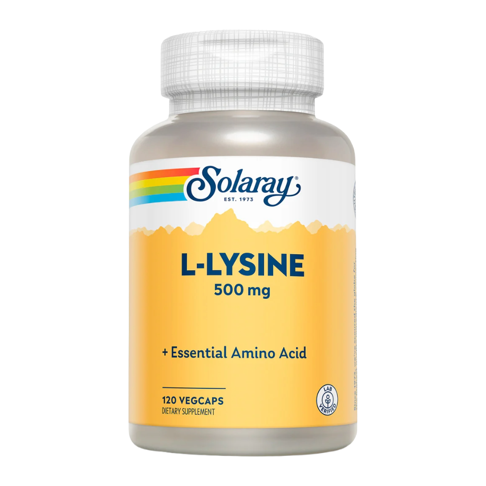 Solaray, L-Lysine, 500mg, 120 Capsules, 120 Servings