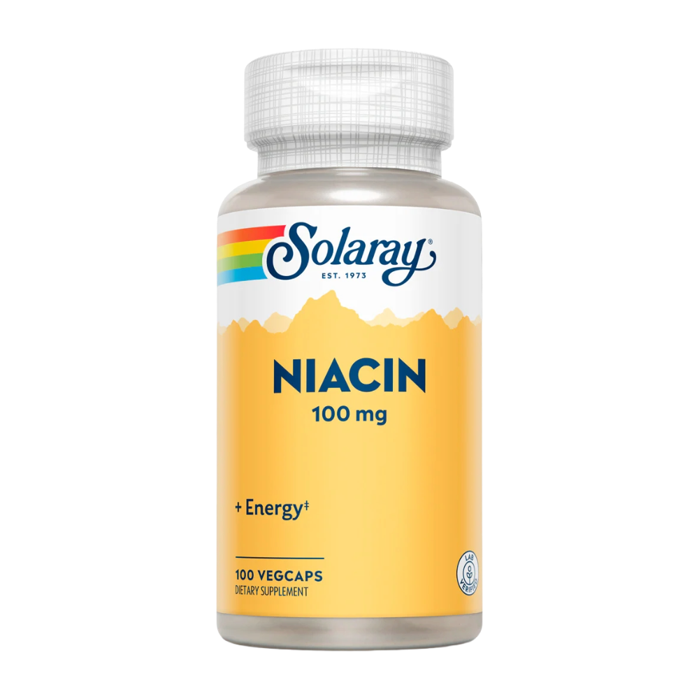 Solaray, Niacin, 100mg, 100 Capsules, 100 Servings