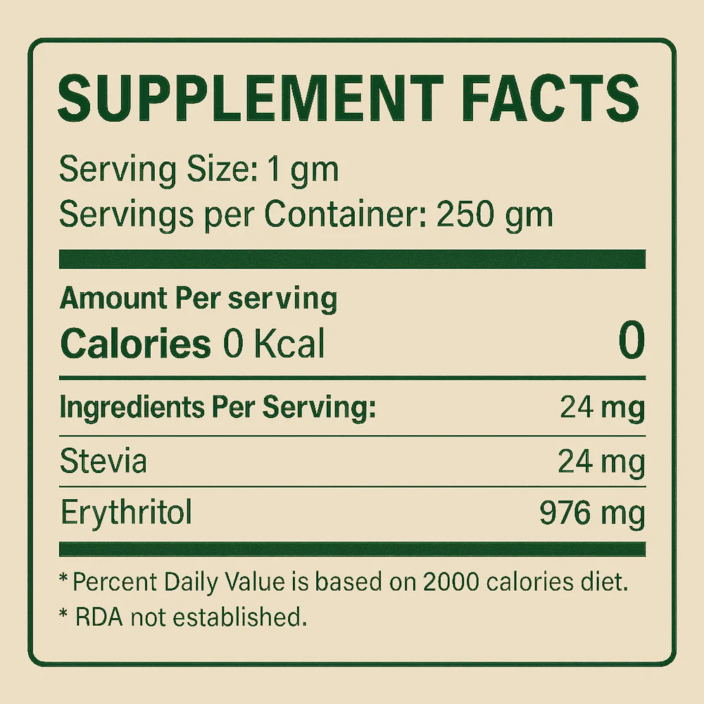 Grène Diet Stevia Sugar Jar