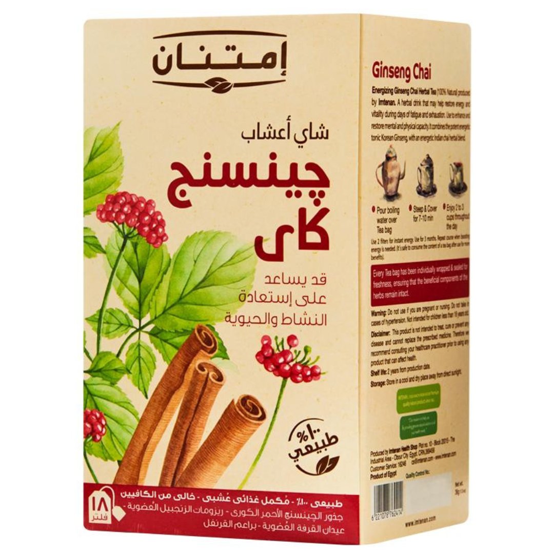 Imtenan Chai Ginseng Tea 18 Teabag