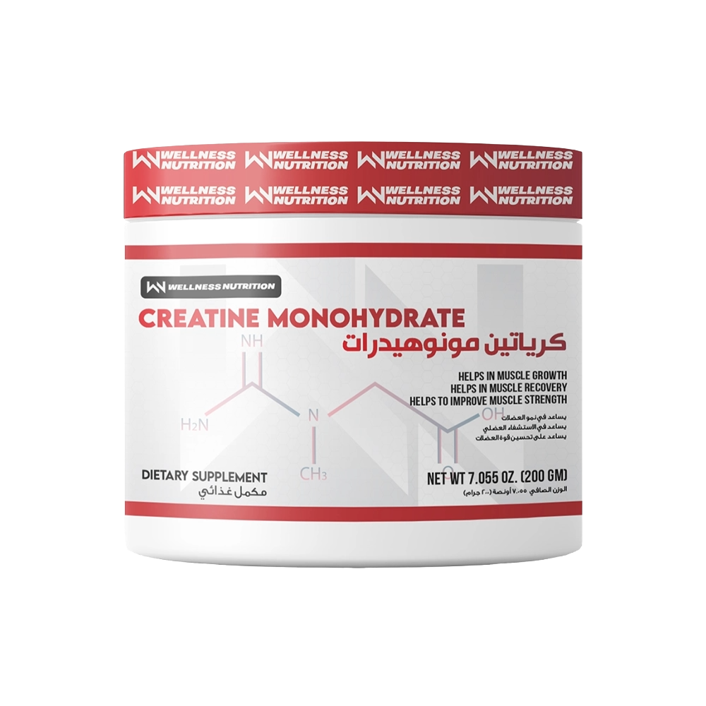 Wellness Nutrition, Creatine Monohydrate, 200g, 40 Servings