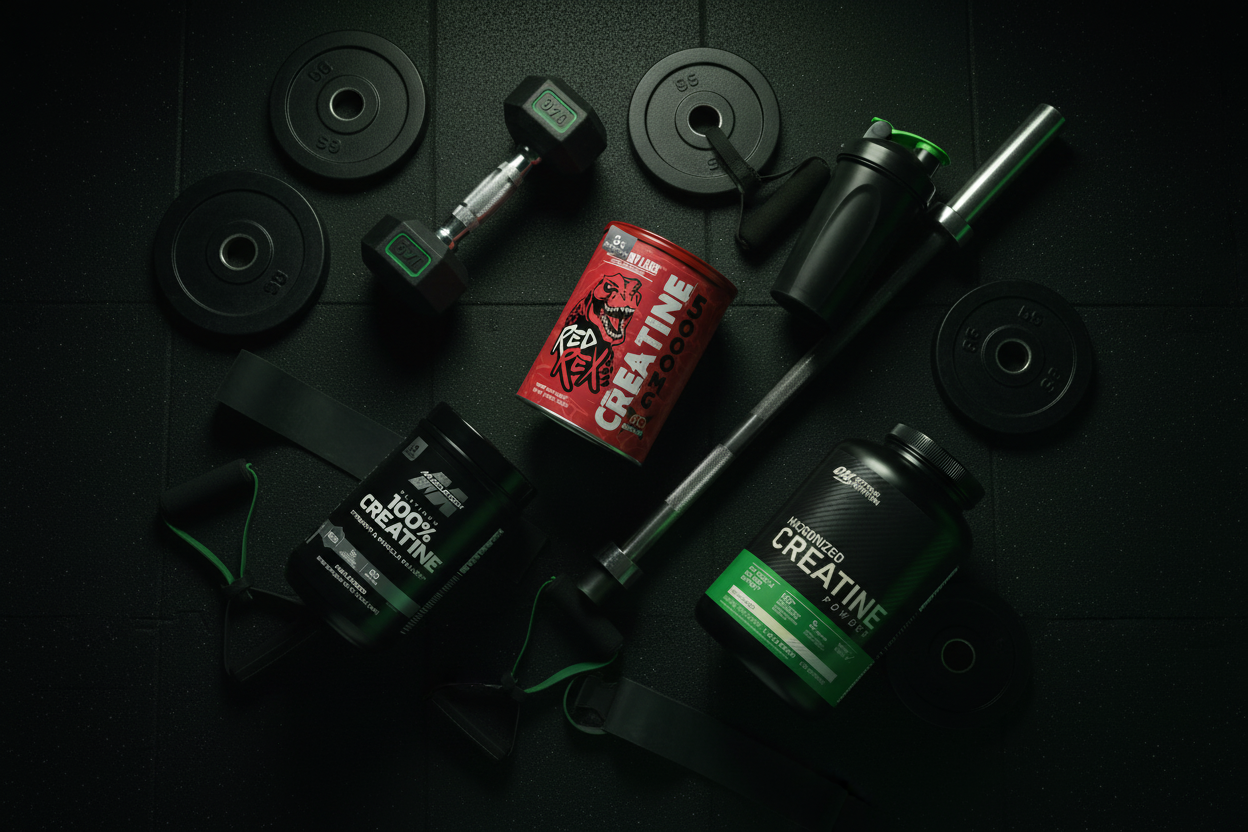 Creatine Flat Lay - Scattered Layout