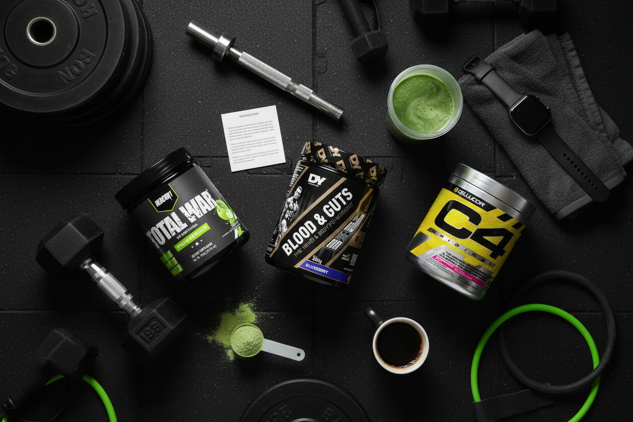 El Morady Pre-Workout Flat Lay