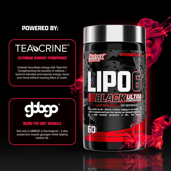 Nutrex Research, Lipo-6 Black UC, 60 Capsules, 60 Serving