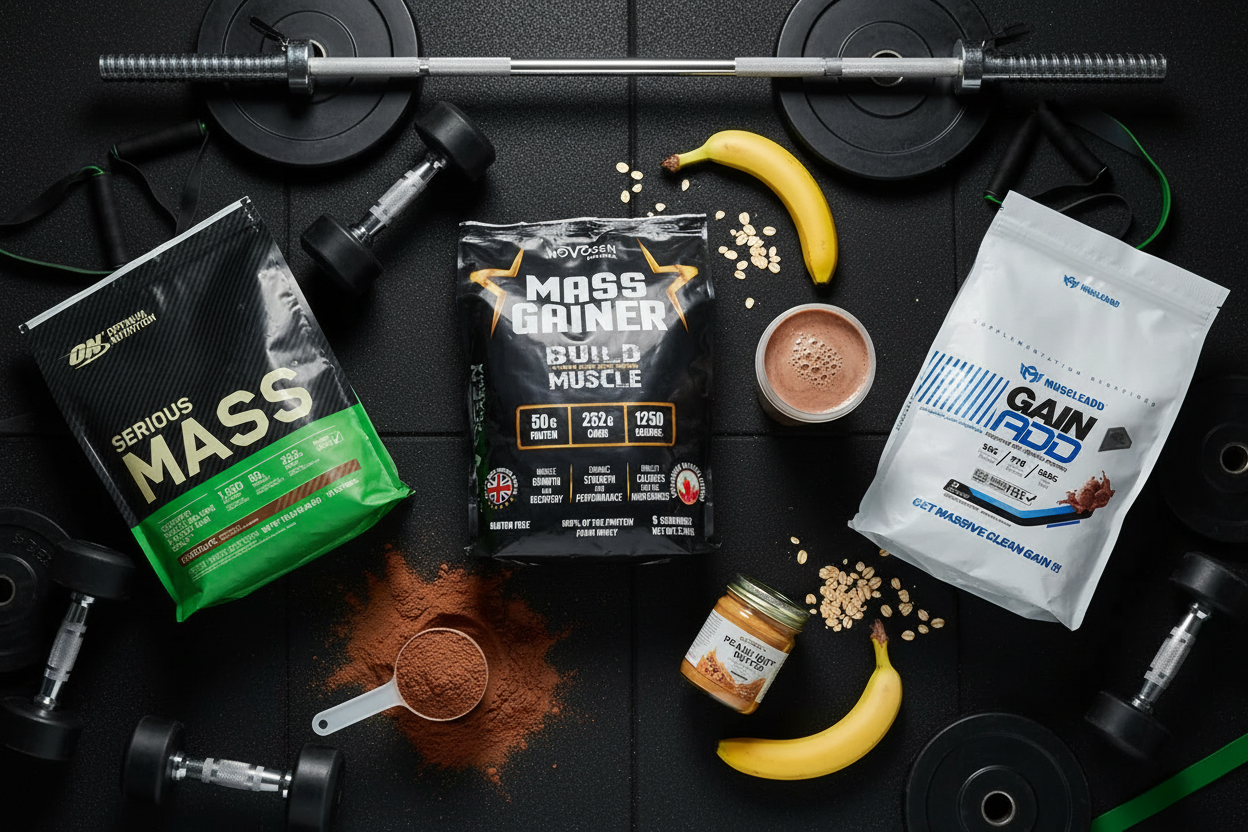 Mass Gainer Flat Lay Ad