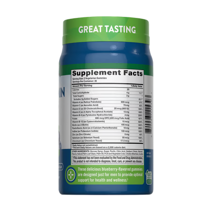 NATURE’S TRUTH, Men's Multivitamin Gummies, with B12, D3 & Zinc, 70 Gummies, 35 Servings