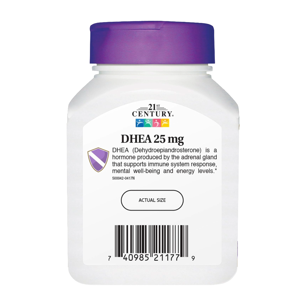 21st Century, DHEA 25 mg, 90 Capsules, 90 Servings