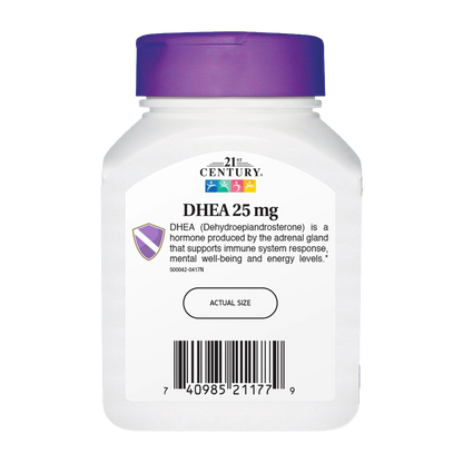 21st Century, DHEA 25 mg, 90 Capsules, 90 Servings